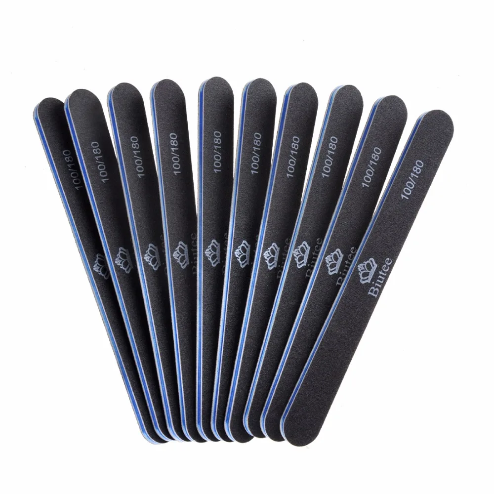 10 Pcs 100/180 Nail Files Buffer Black Double Sided 240Grit Washable Manicure Tools Pedicure Fingernail File
10 Pcs 100/180 Nail Files Buffer Black Double Sided 240Grit Washable Manicure Tools Pedicure Fingernail File