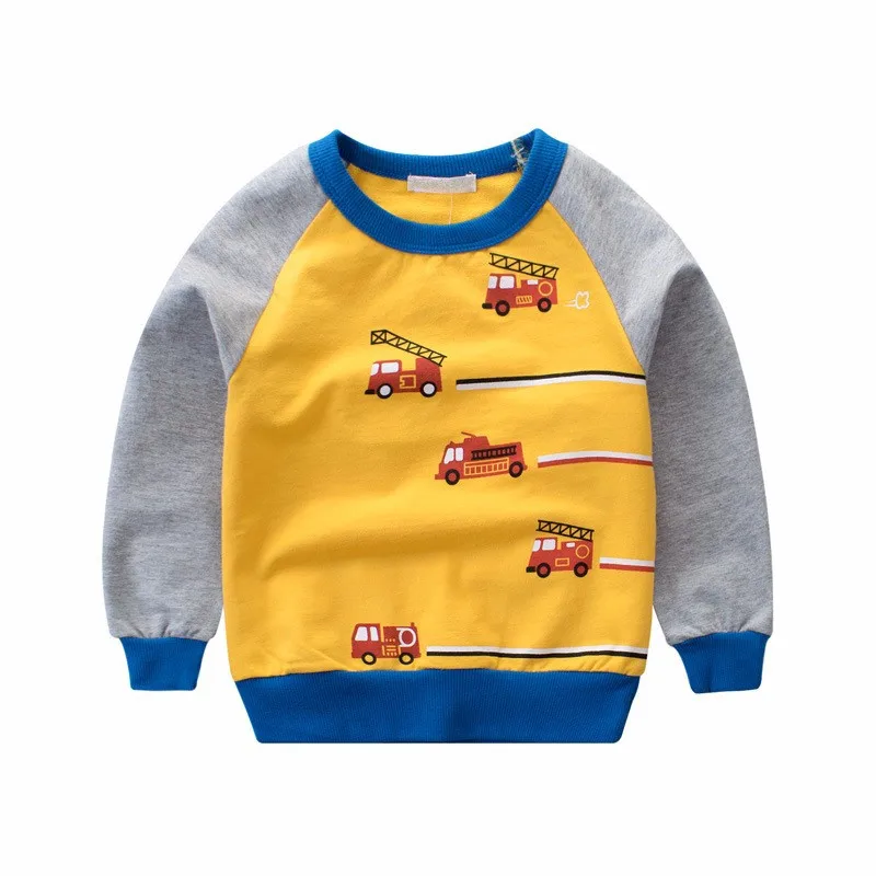Hot Casual Cartoon Korean Style Boys Girls T Shirt Fashion Brief Long Sleeve O-Neck Tops Cotton Active Kids Clothes | Мать и ребенок