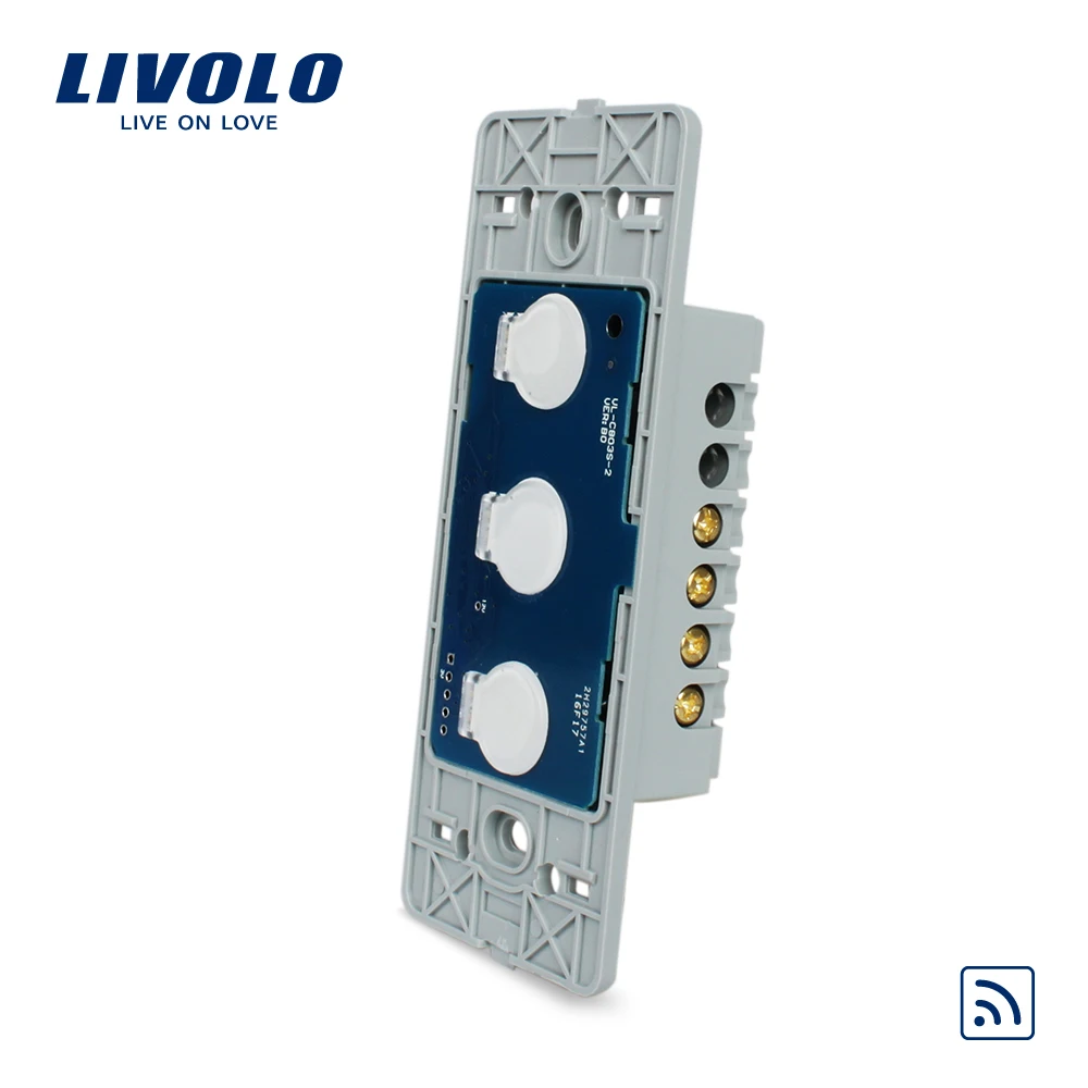 Livolo US standard Wall Light Remote Touch Switch Base board , 3gang 1 Way,Without Crystal Glass Panel, VL-C503R
Livolo US standard Wall Light Remote Touch Switch Base board , 3gang 1 Way,Without Crystal Glass Panel, VL-C503R