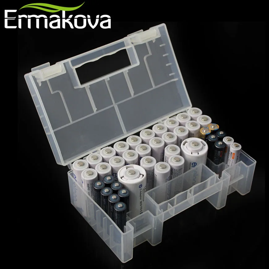 ERMAKOVA Hard Plastic Battery Case/Organizer/Holder/Container Battery Storage Box for AAA,AA,9V battery,Card Reader and SD Card
ERMAKOVA Hard Plastic Battery Case/Organizer/Holder/Container Battery Storage Box for AAA,AA,9V battery,Card Reader and SD Card