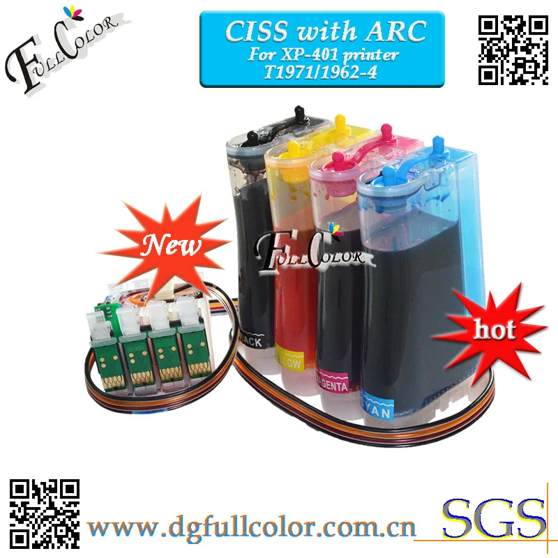 For xp401 ciss Ink System With ARC CHIP for xp-401 Printer ciss T1971 T1962 T1963 T1964 Ink Cartridge
For xp401 ciss Ink System With ARC CHIP for xp-401 Printer ciss T1971 T1962 T1963 T1964 Ink Cartridge