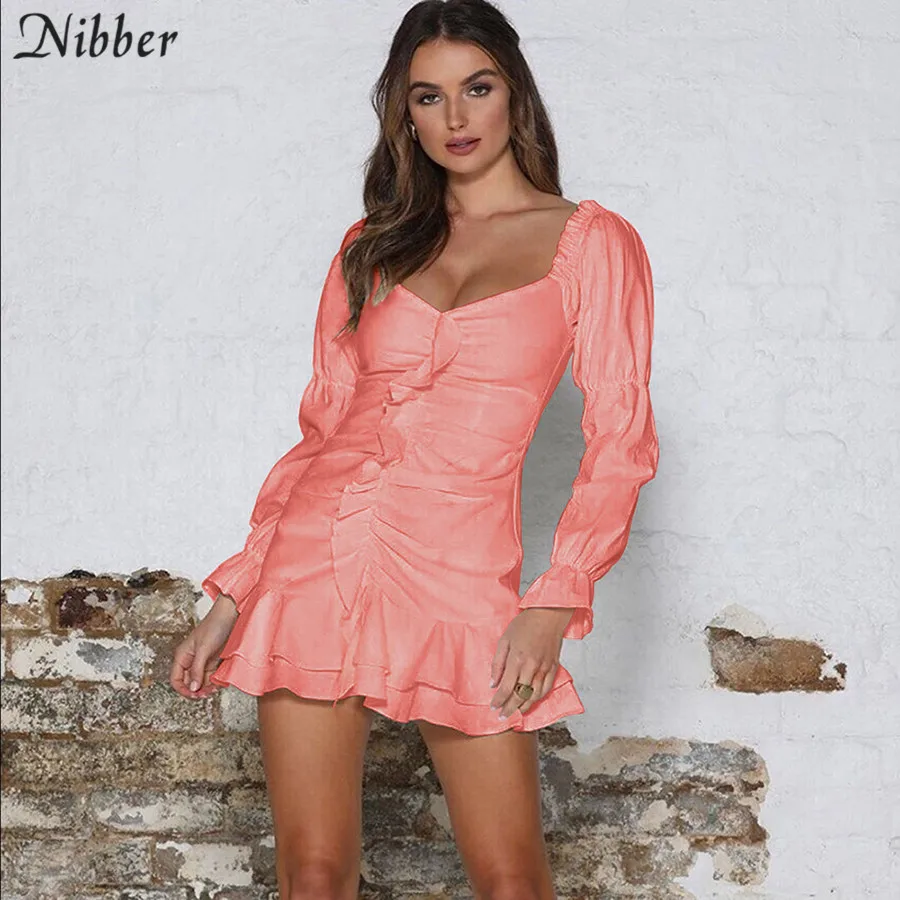 Nibber office ladies Elegant Ruffle mini Dresses womens 2019 autumn fashion club party low cut full Sleeve bodycon dresses mujer
Nibber office ladies Elegant Ruffle mini Dresses womens 2019 autumn fashion club party low cut full Sleeve bodycon dresses mujer