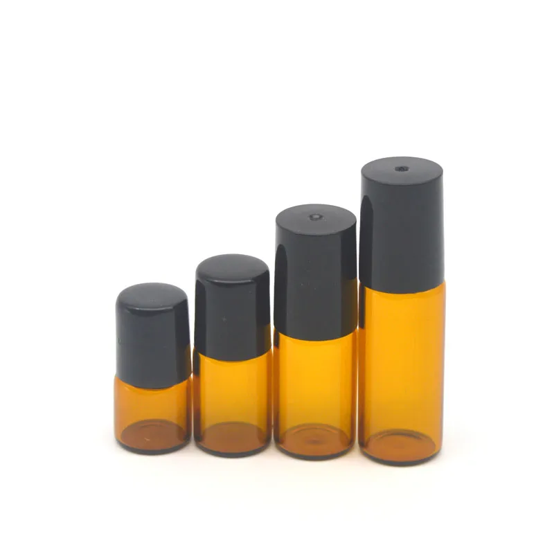 20pcs Empty Amber 1ml 2ml 3ml 5ml Roll Glass Bottles for Essential Oils Roll-on Refillable Perfume Bottle Deodorant Containers | Красота и