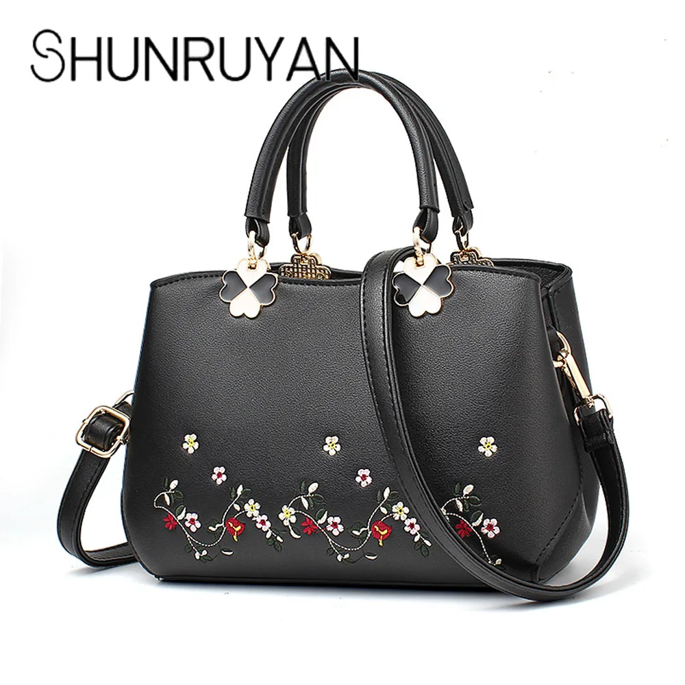 SHUNRUYAN Ladies Fashion Embroidered Handbags Simple Shoulder Bag Casual Tote Satchel Bag PU Leather Shopping Bag
SHUNRUYAN Ladies Fashion Embroidered Handbags Simple Shoulder Bag Casual Tote Satchel Bag PU Leather Shopping Bag
