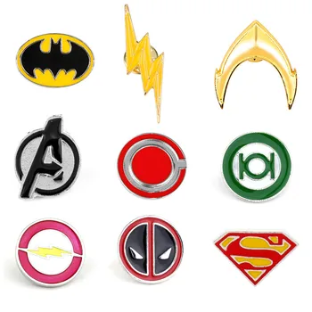 Justice League Superhero Brooches for Women Men Lapel Pins Creative Jewelry Brooch Enamel Pin
Justice League Superhero Brooches for Women Men Lapel Pins Creative Jewelry Brooch Enamel Pin