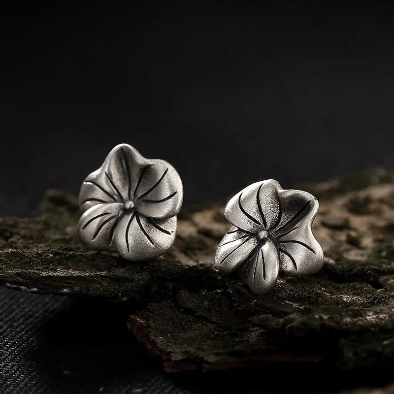 Fashion 100% real 925 sterling silver stud earrings for women pure S925 silver lotus leaf earing jewelry accessories
Fashion 100% real 925 sterling silver stud earrings for women pure S925 silver lotus leaf earing jewelry accessories