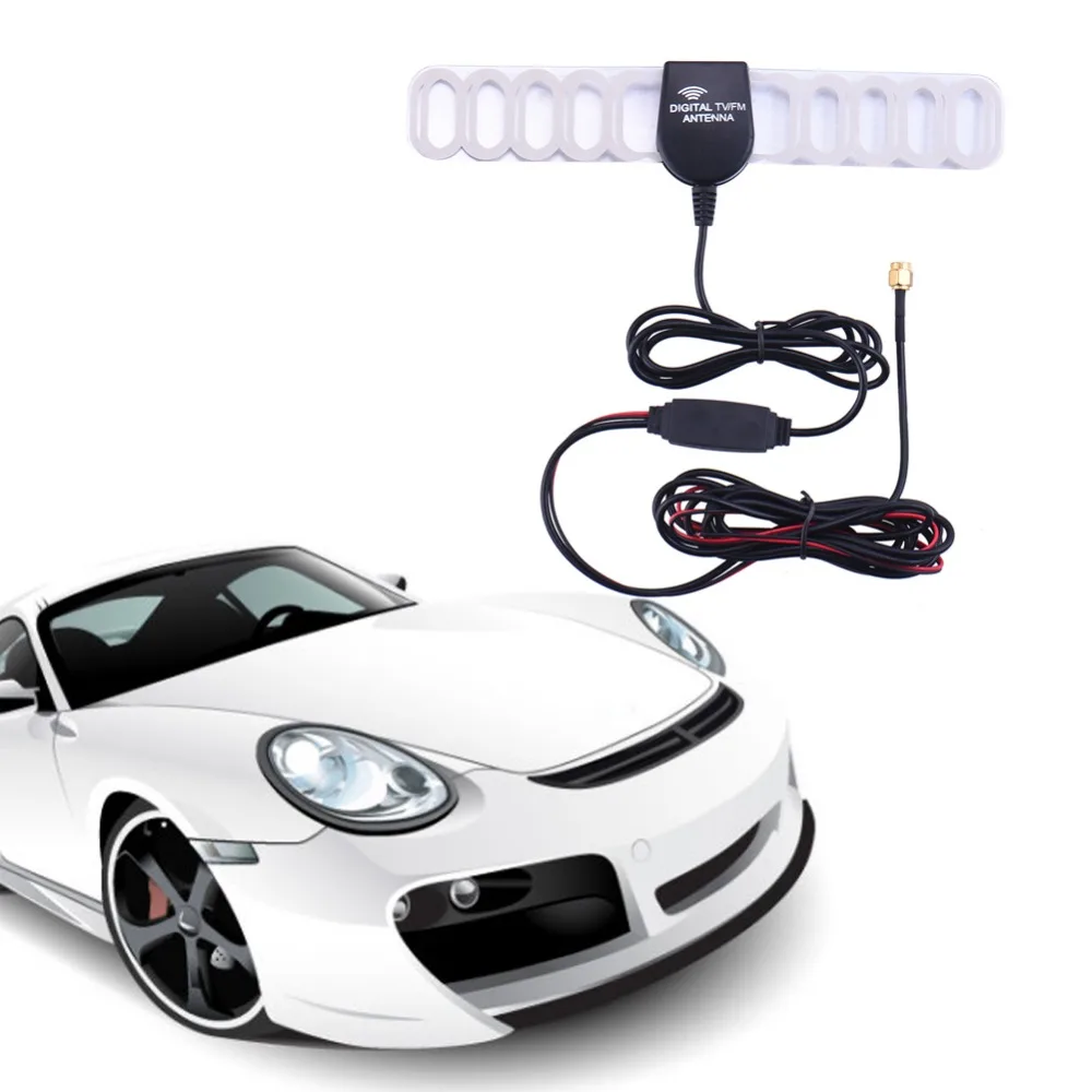 New Car Digital TV FM Antenna Aerials Amplifier Booster SMA Plug Connectors High db CMMB,DVB-T,DMB-T,DVB-T2,ISDB
New Car Digital TV FM Antenna Aerials Amplifier Booster SMA Plug Connectors High db CMMB,DVB-T,DMB-T,DVB-T2,ISDB