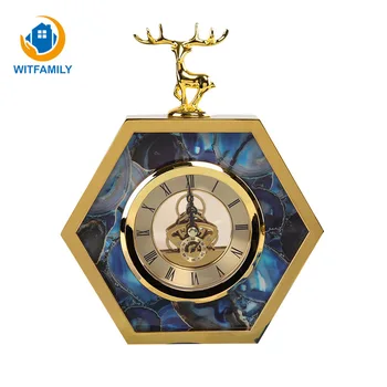 European-style Alarm Clock Bedroom Mute Creative Hexagonal Deer Animal Study Living Room Table Clock Ornaments Home Decor Watch
European-style Alarm Clock Bedroom Mute Creative Hexagonal Deer Animal Study Living Room Table Clock Ornaments Home Decor Watch