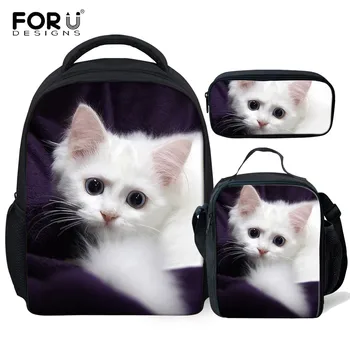 FORUDESIGNS 3Pcs/set Adorable Cat School Bags for Kids Girls Kindergarten Preschool Backpack Children Small Toddler Bag Satchel
FORUDESIGNS 3Pcs/set Adorable Cat School Bags for Kids Girls Kindergarten Preschool Backpack Children Small Toddler Bag Satchel