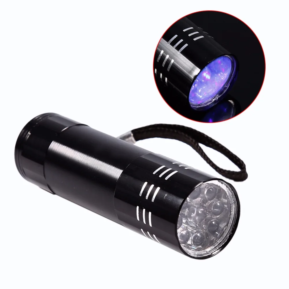 1Pcs Mini Portable Aluminum Alloy UV Flashlight 9 LED UV Torch Light Hiking Camping Emergency Usage Flashlight Outdoor Tool
1Pcs Mini Portable Aluminum Alloy UV Flashlight 9 LED UV Torch Light Hiking Camping Emergency Usage Flashlight Outdoor Tool
