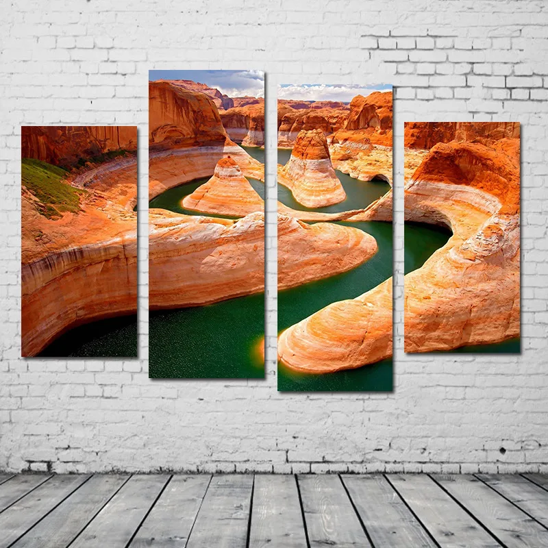 4 Piece Hot Sell Modern Wall Painting Canyon River Home Wedding Decorative Modular Picture Print on Canvas No Framed 30x80cm
4 Piece Hot Sell Modern Wall Painting Canyon River Home Wedding Decorative Modular Picture Print on Canvas No Framed 30x80cm