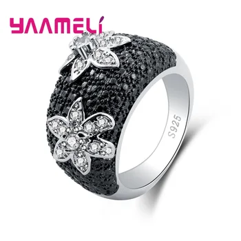High Quality Finger Ring For Ladies Pretty 925 Sterling Silver Accessories For Women/Men Cool Black Ring Wholesale
High Quality Finger Ring For Ladies Pretty 925 Sterling Silver Accessories For Women/Men Cool Black Ring Wholesale