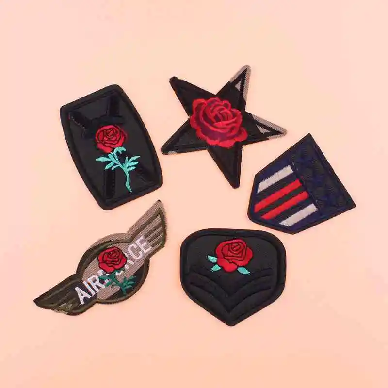 Prajna Rose Gun Military Sets Embroidered Patches For Clothing Stripes Sew Iron on Clothes Patch Motorcycle Army Appliques
Prajna Rose Gun Military Sets Embroidered Patches For Clothing Stripes Sew Iron on Clothes Patch Motorcycle Army Appliques