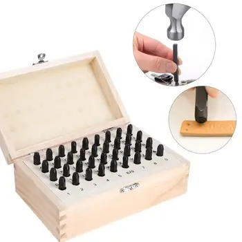 36pcs/set Stainless Steel Letter Number Punch Set Leather Steel Punch Number Tool Wood Craft Stamp Tool Kit with Wood Box
36pcs/set Stainless Steel Letter Number Punch Set Leather Steel Punch Number Tool Wood Craft Stamp Tool Kit with Wood Box