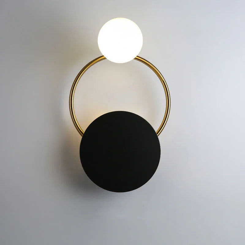 Postmodern minimalist black ball LED wall lamp bedroom bedside wall lighting corridor fixtures aisle study lamp balcony lights
Postmodern minimalist black ball LED wall lamp bedroom bedside wall lighting corridor fixtures aisle study lamp balcony lights