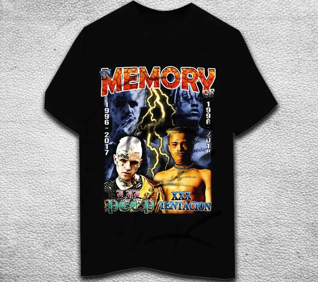 Vintage Design Lil Peep & Xxxtentacion T Shirt Tribute Hip Hop Tee T Shirt Short Sleeve 100% Cotton Man Tee Tops
Vintage Design Lil Peep & Xxxtentacion T Shirt Tribute Hip Hop Tee T Shirt Short Sleeve 100% Cotton Man Tee Tops