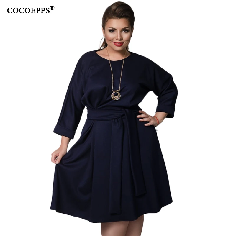 5XL 6XL 2018 Autumn Winter Big Size Women Dress Casual Long Sleeve Female Dress Large Plus Size Women Clothing Blue Red vestidos
5XL 6XL 2018 Autumn Winter Big Size Women Dress Casual Long Sleeve Female Dress Large Plus Size Women Clothing Blue Red vestidos
