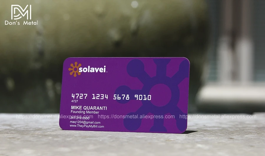 Personalized stainless steel business card high-grade metal membership card hollow metal business card customized