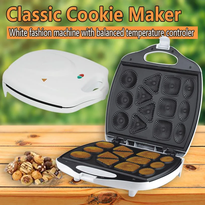 

220V EU Electric Cartoon Waffle Cake Maker Automatic Muffin Pancake Baking Machine Mini Crepe Cooker Multifunction Breakfast Pan