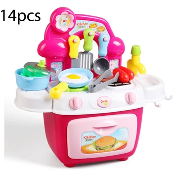 14Pcs Pretend Play Toys Children Kitchen Toy Set With Light Sound Simulation Kitchen Cooking Dinner Tableware Plastic Toy Xmas
14Pcs Pretend Play Toys Children Kitchen Toy Set With Light Sound Simulation Kitchen Cooking Dinner Tableware Plastic Toy Xmas