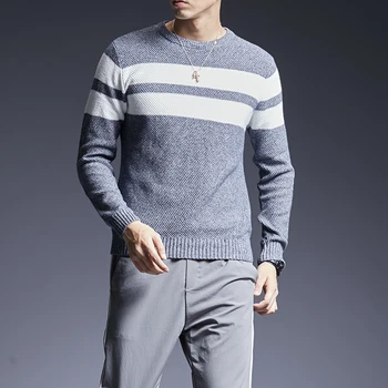 2020 New Fashion Brand Sweaters Mens Pullovers Thick Slim Fit Jumpers Knit Striped Autumn O-Neck Korean Style Casual Men Clothes
2020 New Fashion Brand Sweaters Mens Pullovers Thick Slim Fit Jumpers Knit Striped Autumn O-Neck Korean Style Casual Men Clothes