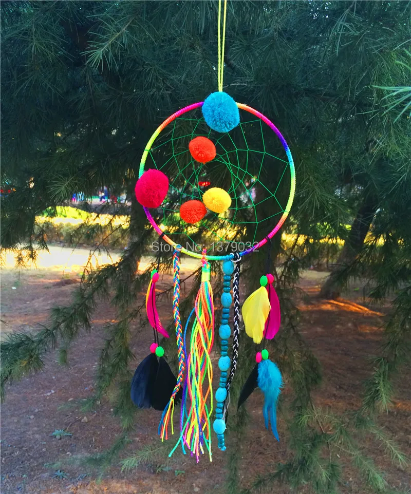 New fashion originality Hot Full colour Dreamcatcher Wind Chimes Indian Style Feather Pendant Dream Catcher Gift
New fashion originality Hot Full colour Dreamcatcher Wind Chimes Indian Style Feather Pendant Dream Catcher Gift