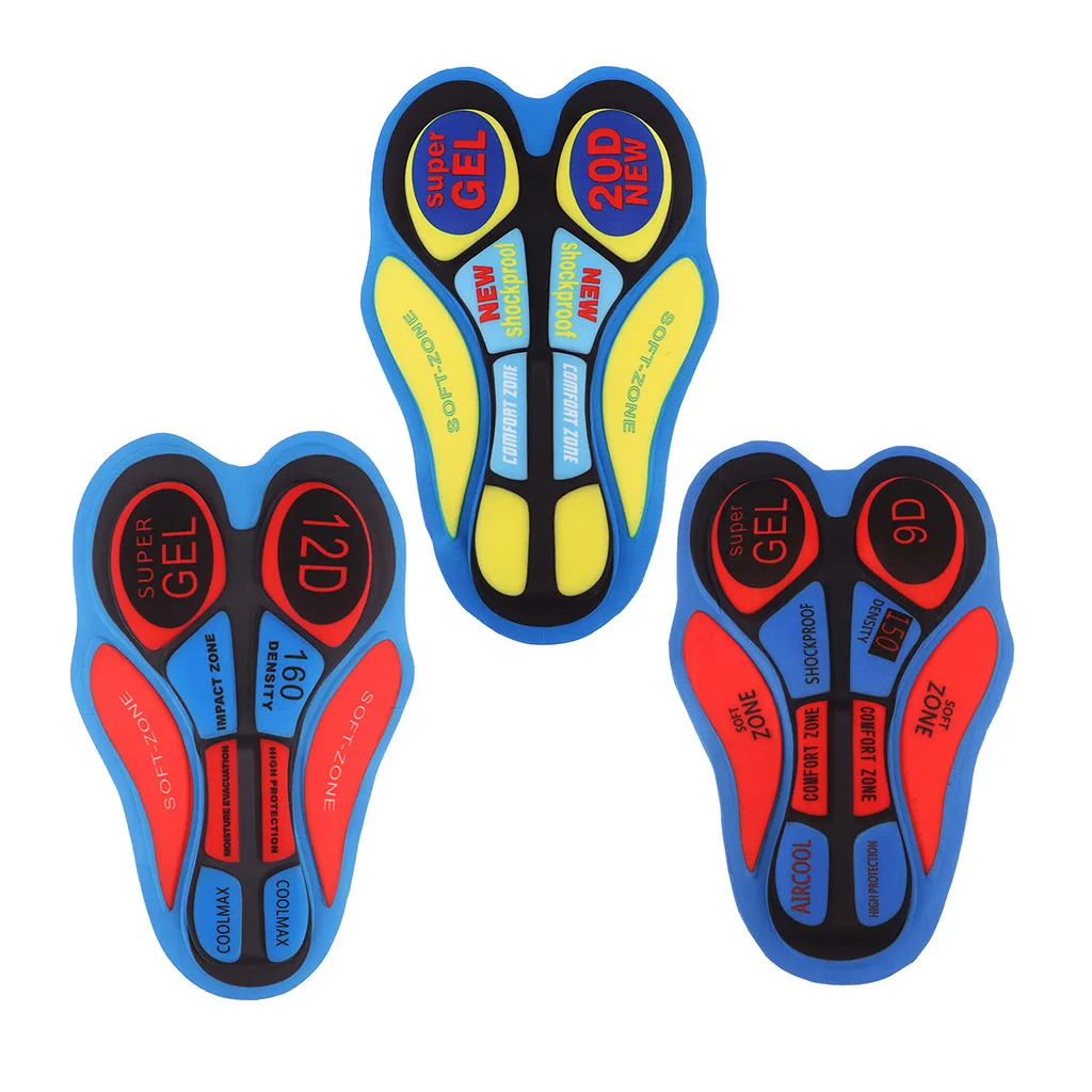 3-Pack Anti-Shock Mens MTB Bike Bicycle Cycling Underwear Shorts Gel Padded Pad - 9D 12D and 20D Cycling Equipment