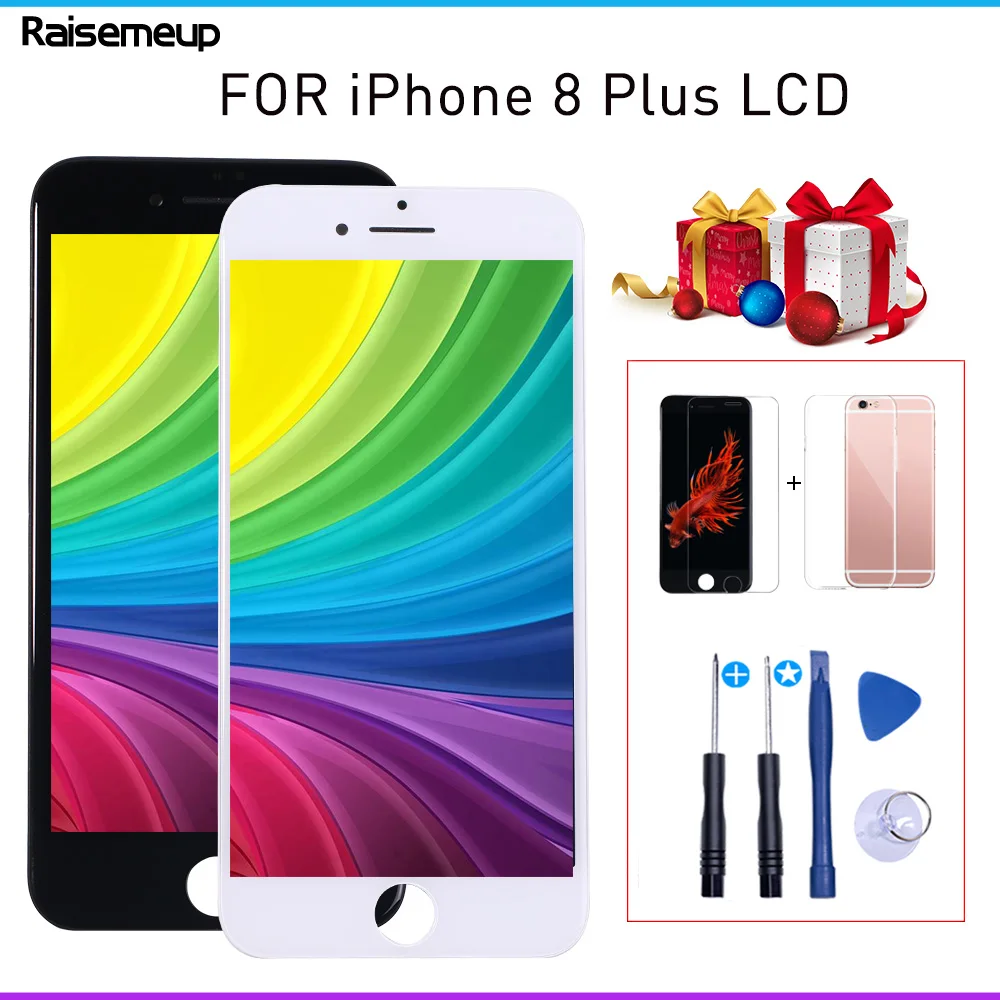 1PCS Factory sale Good 3D touch LCD Replacement parts For iPhone 8 Plus Display Touch Screen Assembly 3Gifts Free shipping | Мобильные