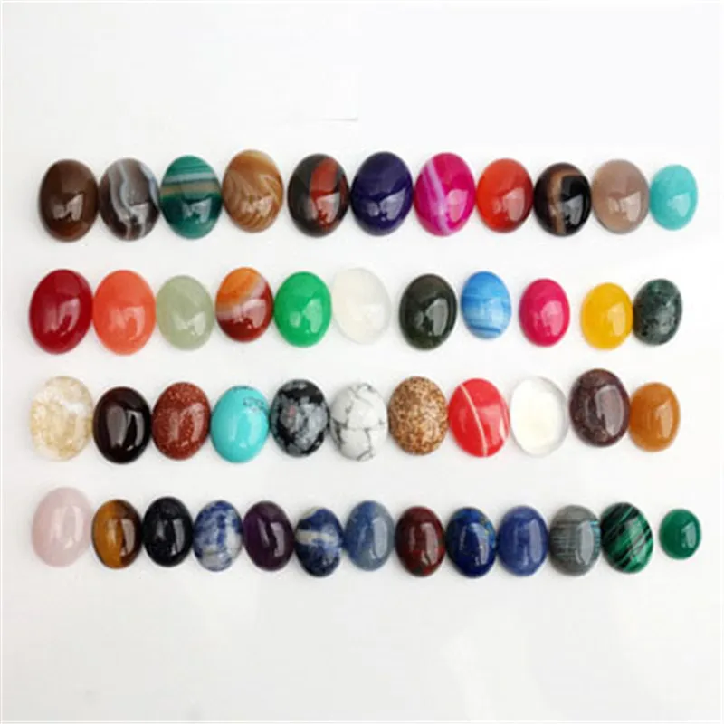 10pcs 13x18mm 18x25mm Oval Cabochon Beads for Jewelry Making Flat Back Natural Stone Turquoises Opals Agates Tiger Eyes Beads
10pcs 13x18mm 18x25mm Oval Cabochon Beads for Jewelry Making Flat Back Natural Stone Turquoises Opals Agates Tiger Eyes Beads