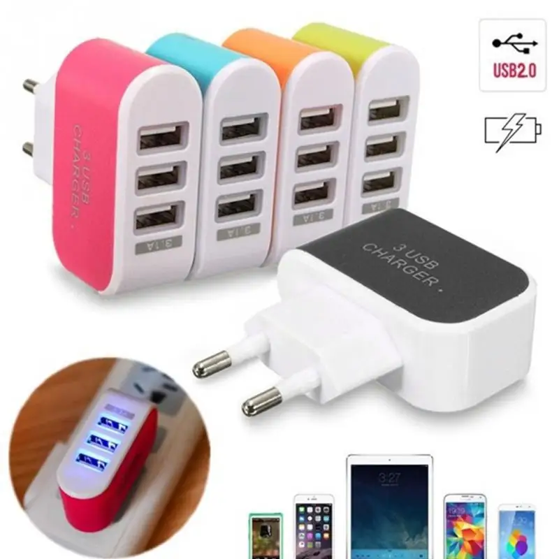 High Quality 3.1A 3 LED USB travel EU/US plug home wall power adapter charger for mobile phone #913 New
High Quality 3.1A 3 LED USB travel EU/US plug home wall power adapter charger for mobile phone #913 New