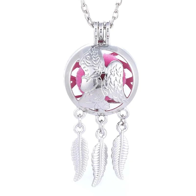 Angel Child Stainless Steel Metal Aromatherapy essential oil diffuser Pendant Necklace Fashion Jewelry gift 3 Hair ball SC37
Angel Child Stainless Steel Metal Aromatherapy essential oil diffuser Pendant Necklace Fashion Jewelry gift 3 Hair ball SC37