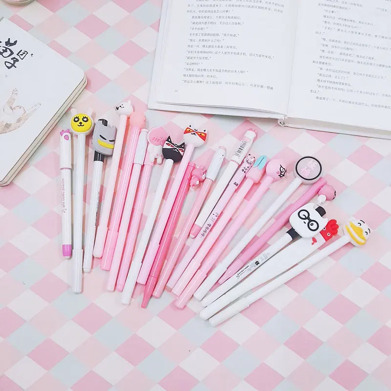 20-50pcs/lot Cartoon Neutral pen creative stationery kawaii school Office Gel pen supplies Papelaria Canetas Escolar 
20-50pcs/lot Cartoon Neutral pen creative stationery kawaii school Office Gel pen supplies Papelaria Canetas Escolar