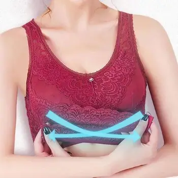 Women Adjustable Sports Bra Front CrossStrapst Wireless Comfort push up Breathable Silk Bra Gentle Curved Gatheredit Bra D DD
Women Adjustable Sports Bra Front CrossStrapst Wireless Comfort push up Breathable Silk Bra Gentle Curved Gatheredit Bra D DD