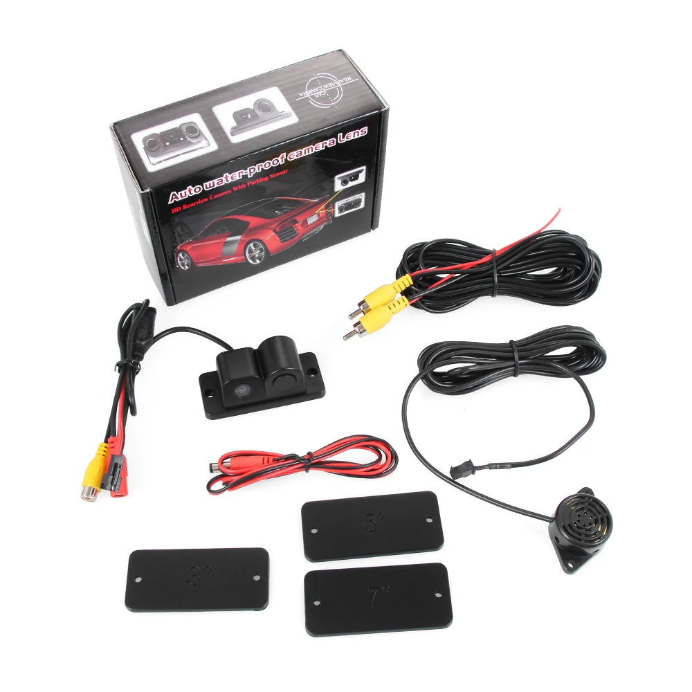 2in1 LCD Display Car Reverse Backup Radar Sound Alert Video Parking Sensor Camera with Night Vision Auto Rear View Camera
2in1 LCD Display Car Reverse Backup Radar Sound Alert Video Parking Sensor Camera with Night Vision Auto Rear View Camera