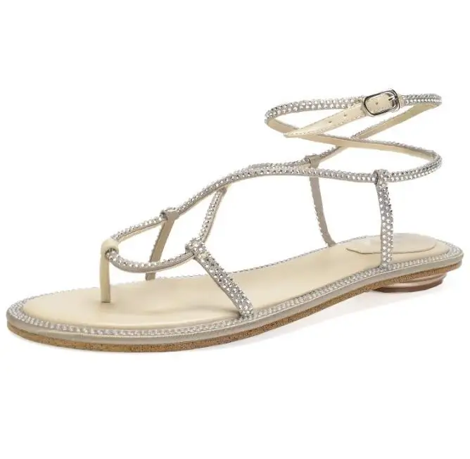 Carpaton Summer Newest Crystal Sandals for Woman Sexy Flip-flops 2019 Cutouts Rhinestones Flat Shoes Snake Pattern Wedding Shoes
Carpaton Summer Newest Crystal Sandals for Woman Sexy Flip-flops 2019 Cutouts Rhinestones Flat Shoes Snake Pattern Wedding Shoes