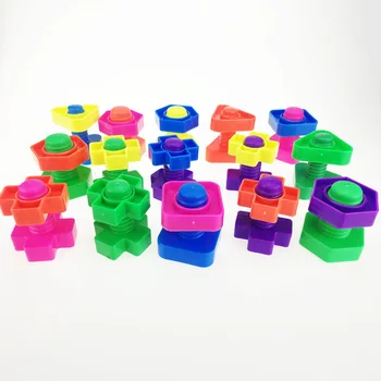 5 set Screw building blocks plastic insert blocks nut shape toys for children Educational Toys montessori scale models
5 set Screw building blocks plastic insert blocks nut shape toys for children Educational Toys montessori scale models