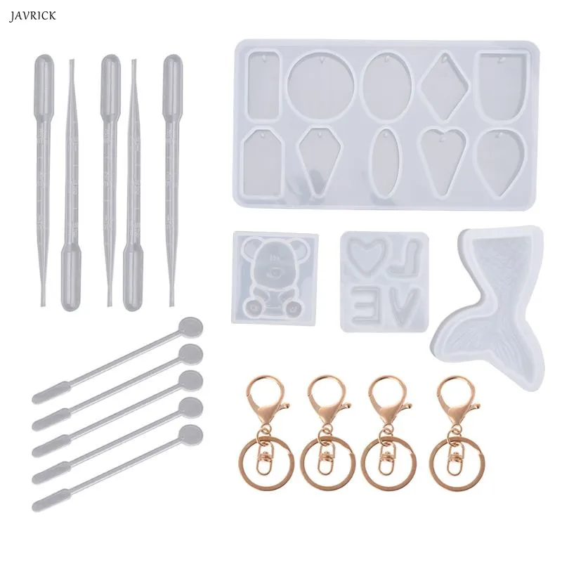 1 Set UV Crystal Epoxy Pendant Mould Bear Fishtail Silicone Mold DIY Handmade Jewelry Making Tools Jewelry Accessories
1 Set UV Crystal Epoxy Pendant Mould Bear Fishtail Silicone Mold DIY Handmade Jewelry Making Tools Jewelry Accessories