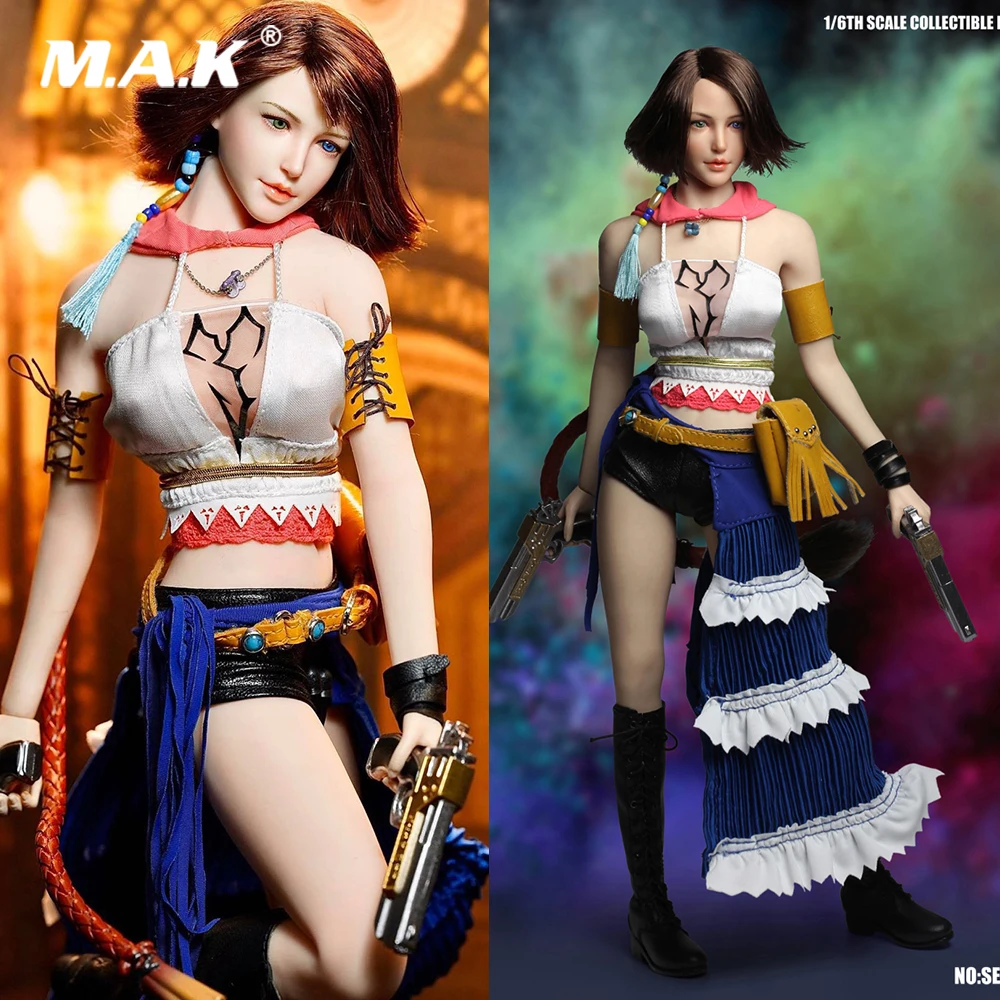 SET034 1/6 Scale Collectible Female Figure Yuna Head Clothes Weapon Accessories Model for 12'' Pale TBLeague Action Figure Body
SET034 1/6 Scale Collectible Female Figure Yuna Head Clothes Weapon Accessories Model for 12'' Pale TBLeague Action Figure Body