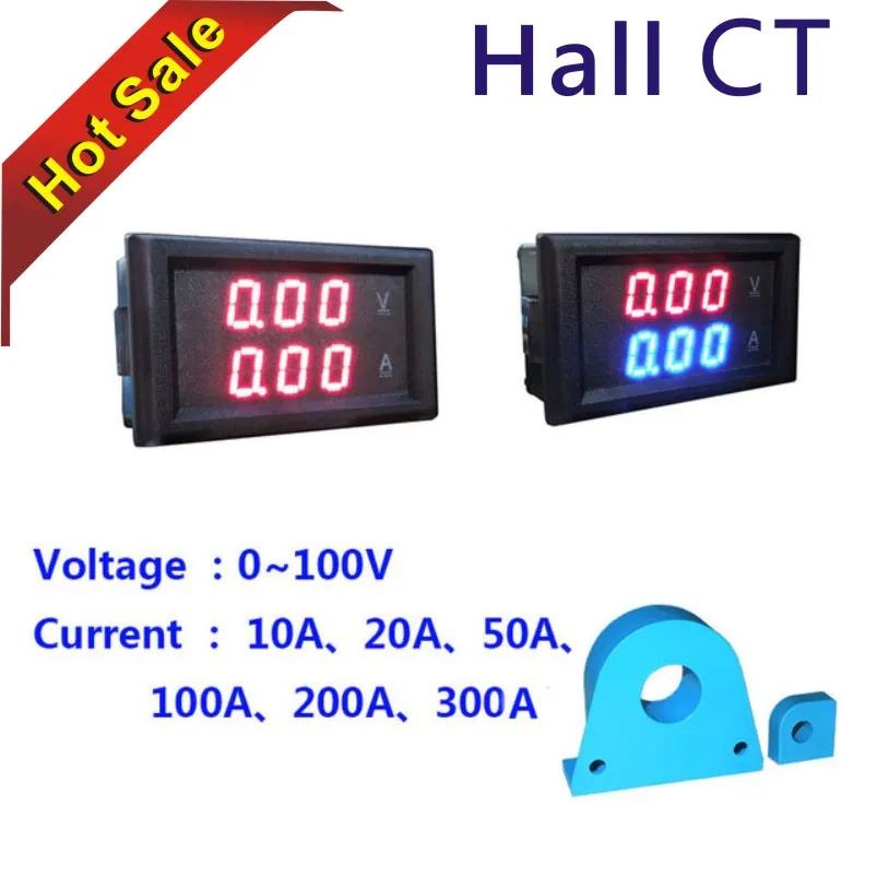 YB28VA DC 0-100V 600V LED Dual Voltmeter Ammeter Digital Display Voltage Current Meters Tester Current Transformer CT Volt Amp
YB28VA DC 0-100V 600V LED Dual Voltmeter Ammeter Digital Display Voltage Current Meters Tester Current Transformer CT Volt Amp