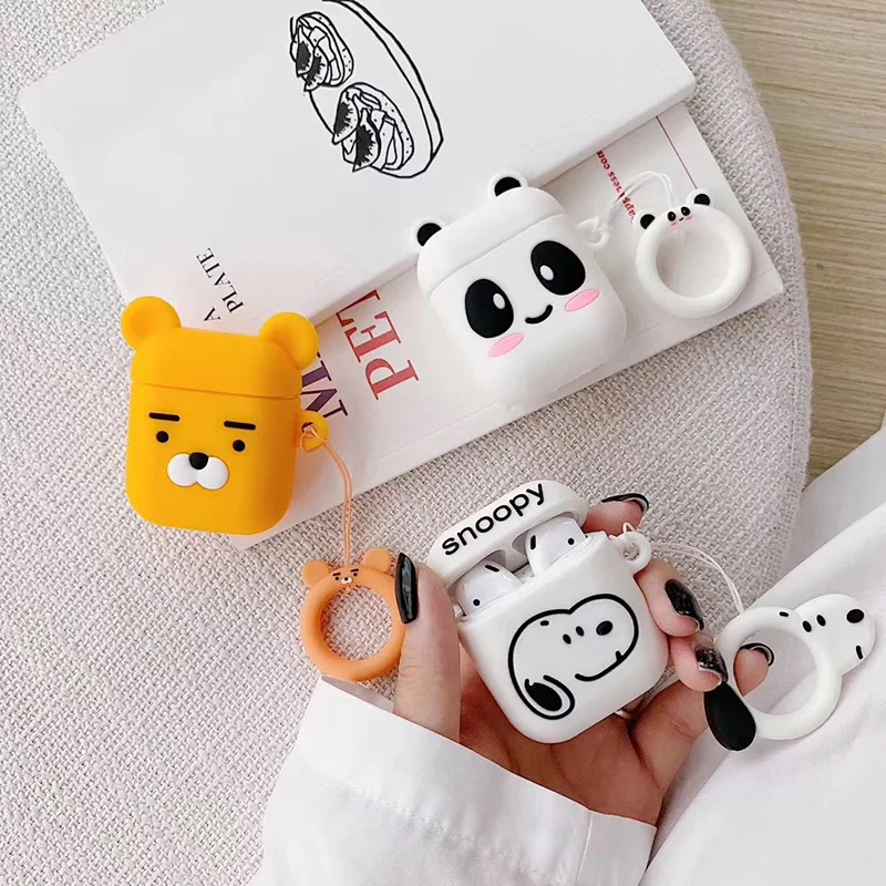 Cartoon For Airpods Generation 1 and Generation 2 Headphone bag Case For Airpods Panda and Dog Bluetooth headset Storage box
Cartoon For Airpods Generation 1 and Generation 2 Headphone bag Case For Airpods Panda and Dog Bluetooth headset Storage box
