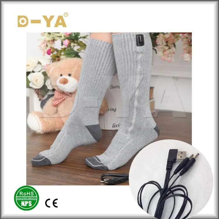 Winter Sports Socks New Year Gift USB Heat Knee USB carbon fiber heated socks for warm foot with -HS-75C heat insole
Winter Sports Socks New Year Gift USB Heat Knee USB carbon fiber heated socks for warm foot with -HS-75C heat insole