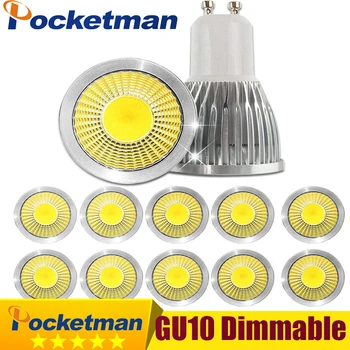 

Gu10 Led Dimmable Led Spotlight Bulb Light 15W 10W 7W Gu10 Led Cob Spot Light Lamp Gu10 Led Bulb AC85-265v Lampada z35