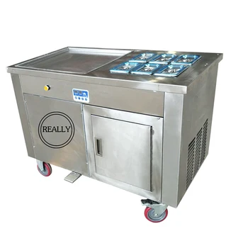 single pan with 6 tanks Frying ice maker fried yogurt ice cream roll machine with 2 compressors
single pan with 6 tanks Frying ice maker fried yogurt ice cream roll machine with 2 compressors