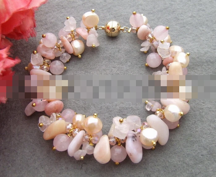 Hot sell ->@@ > 09504 Pearl&Pink Opal&Rose Quartz Bracelet -Top quality free shipping
Hot sell ->@@ > 09504 Pearl&Pink Opal&Rose Quartz Bracelet -Top quality free shipping