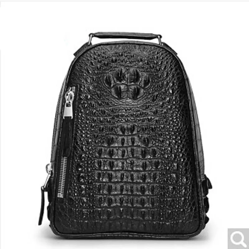 kaisadadi crocodile Leather business man backpack men bag double shoulder bag casual fashion alligator leather backpack Black
kaisadadi crocodile Leather business man backpack men bag double shoulder bag casual fashion alligator leather backpack Black
