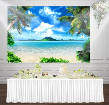 HUAYI sea beach tropical ocean photography backdrop summer palm tree background for Romantic Wedding Studio Props xt-6594
HUAYI sea beach tropical ocean photography backdrop summer palm tree background for Romantic Wedding Studio Props xt-6594