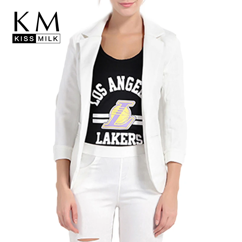 Kissmilk Plus Size Women Basic Office Lady Solid White Loose Coat Jacket Casual Turn Down Collar Long Sleeve Tops Blazer
Kissmilk Plus Size Women Basic Office Lady Solid White Loose Coat Jacket Casual Turn Down Collar Long Sleeve Tops Blazer