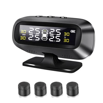 Car Tire Pressure Alarm Monitor System Solar TPMS Display Intelligent Temperature Warning Fuel Save with 4 External Sensors
Car Tire Pressure Alarm Monitor System Solar TPMS Display Intelligent Temperature Warning Fuel Save with 4 External Sensors