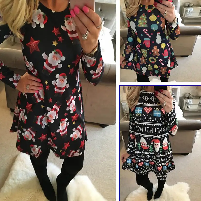 Casual Cute Printed Cartoon Christmas Tree Loose Dress 5XL Big Size Winter 2019 Women Dresses Plus Size Women Clothing Vestidos
Casual Cute Printed Cartoon Christmas Tree Loose Dress 5XL Big Size Winter 2019 Women Dresses Plus Size Women Clothing Vestidos