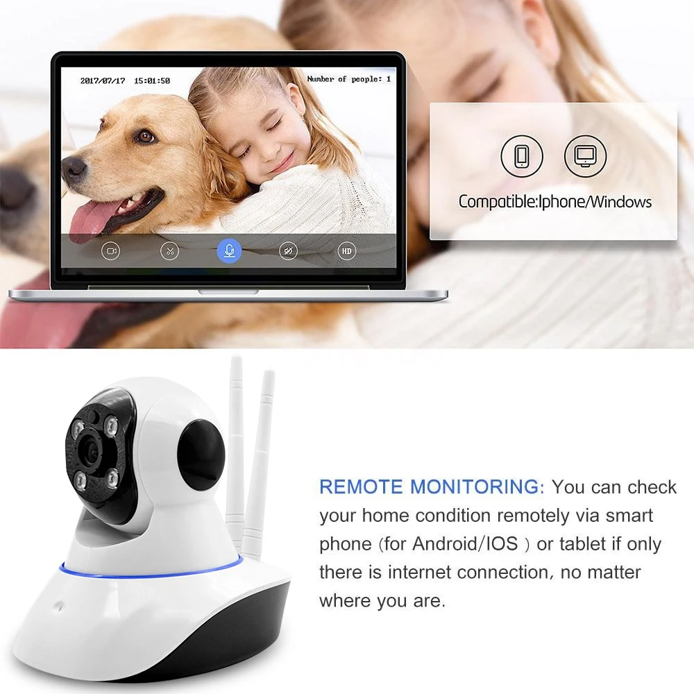HD Wireless Wifi Camera Multifunctional Cloud Storage Wifi IPcamera Video Recorder Infrared Wifi HD Camera
HD Wireless Wifi Camera Multifunctional Cloud Storage Wifi IPcamera Video Recorder Infrared Wifi HD Camera